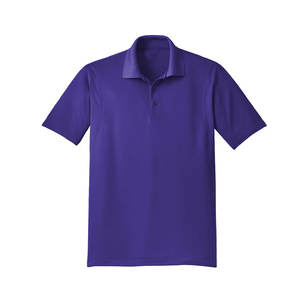 เสื้อโปโลผู้ชายผ้าฝ้ายเนื้อนุ่มสบาย ระบายเหงื่อได้ดี แขนสั้น สำหรับเล่นกีฬา สีม่วง เสื้อกอล์ฟ - Product Image 4