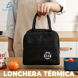 Lonchera Térmica para la Escuela y el Trabajo con Cierre de Cremallera y Forro de PEVA - Product Image 4