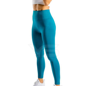 Legging de yoga informal de cintura alta Legging de entrenamiento de gimnasio de poliéster transpirable con técnicas cosidas - Product Image 5