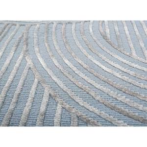 Alfombra Azul Azalea Anudada a Mano de Lana, Bambú y Seda, Alfombra Abstracta de Algodón Orgánico para Sala de Estar, Alfombra de Yute para el Hogar y el Pasillo - Product Image 3