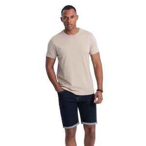 เสื้อยืดแขนสั้นสำหรับผู้ชายเสื้อยืดผ้าไมโครไฟเบอร์ผ้าฝ้าย100% ติดป้ายโลโก้แบบออกแบบได้ตามต้องการ - Product Image 1