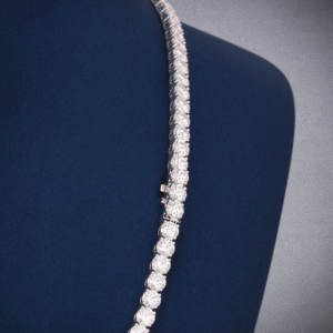 Collar de cadena de tenis personalizable con diamante de moissanita VVS de Plata de Ley 925 de diseñador de joyería de moda al por mayor - Product Image 5