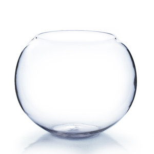 VBW1008 - Clear <b>Bubble</b> Bowl Vase - 10 x 8 - Product Image 1