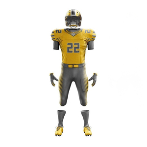 Uniforme de football américain léger, court, respirant, en maille extensible, confortable, contrôle de l'humidité, durable, entraînement, séchage rapide, anti-UV - Product Image 2