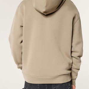 Sweats à capuche élégants automne/hiver, brodés, unis, coupe confortable, design personnalisable, 100% coton, coupe classique, poche tricotée - Product Image 2