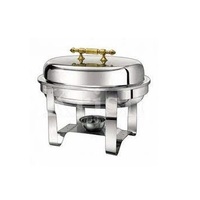Conception sculptée à la main chauffe-plats Pot Table à dîner plats de service mariage hôtel service de traiteur chauffe-plats élégant support Buffet