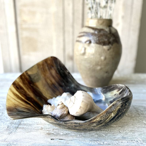 ชามสลัดวัวฮอร์นพร้อมที่จับแข็งแรงดีไซน์ทันสมัยสำหรับรับประทานอาหารและของหวานเครื่องครัวเสิร์ฟชาม - Product Image 5