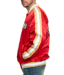 Genuine Plus Size Custom Men Satin Leather Varsity <b>Jacket</b> with <b>Patches</b> Superior Quality Polyester Silk Baseball Letterman <b>Jacket</b> - Product Image 5