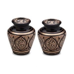 Cremation <b>Urn</b> For Human Ashes Adult Memorial Funeral Vase with Secure Lid Handcrafted <b>Large</b> Metal <b>Urns</b> - Product Image 3