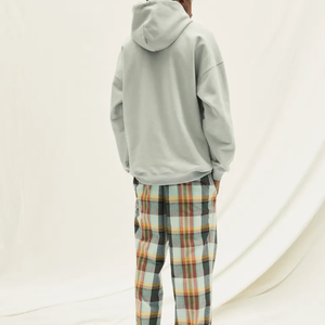 Sweat à capuche zippé en coton de haute qualité pour hommes personnalisé grande taille imprimé sublimé épaule tombante surdimensionné perlé teint en plaine hiver - Product Image 4