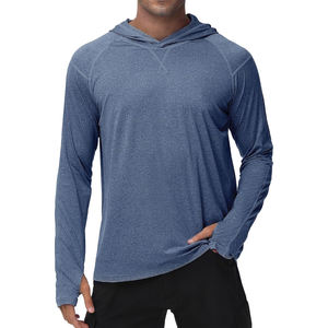 Sweat à capuche de pêche pour homme haute performance UPF 50, séchage rapide, respirant, anti-UV, tissu personnalisé, transfert thermique - Product Image 1