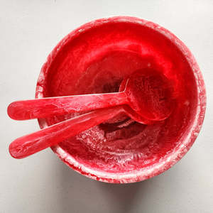 Bol à salade vert en résine à la mode du fabricant direct Plat de service léger et durable pour la maison et la fête Meilleur prix - Product Image 3