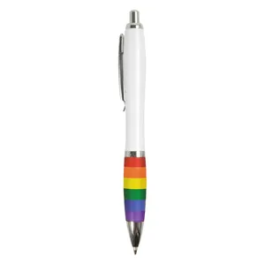 Penna a Scatto Personalizzata in ABS Arcobaleno, Gadget Promozionale - Product Image 2