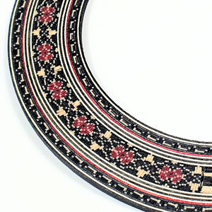 Tira Decorativa Premium para Boca de Guitarra, de Fibra de Madera Laminada, 600 mm de Largo, 5.5 mm de Ancho, 1 mm de Grosor, Decoración Acústica de Alta Gama - Product Image 3