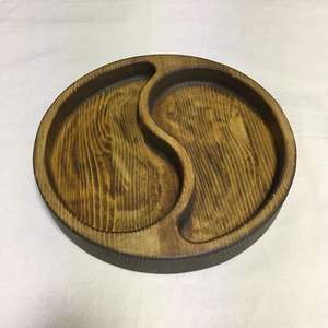 Plateaux décoratifs ronds de haute qualité Plateau de service en bois d'acacia pour salon et cuisine fabriqué au Vietnam - Product Image 1