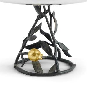 Support à gâteau moderne en métal martelé, écologique, fait à la main, design floral en feuille moulée, base pour café, hôtel, restaurant, mariage, boulangerie, maison - Product Image 6