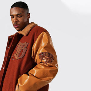 2025 veste universitaire à séchage rapide Anti-UV imperméable pour hommes avec broderie en chenille en gros - Product Image 4