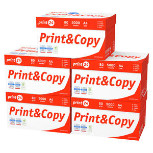 Papier pour imprimante print24 A4 80gsm Premium et papier de copie 25000 feuilles haute blancheur certifié CIE 160 PEFC - Product Image 2