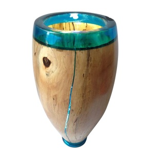 Vases à fleurs en bois pour décoration de table de la maison et du jardin Vases à fleurs de table de qualité durable - Product Image 6