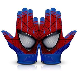 2025 Gants récepteurs de football américain personnalisés en cuir respirant et latex avec design personnalisé et poignées - Product Image 4