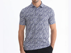 Chemise de golf personnalisée pour homme à manches courtes, en coton/bambou tricoté, séchage rapide, haute qualité, vente en gros - Product Image 4