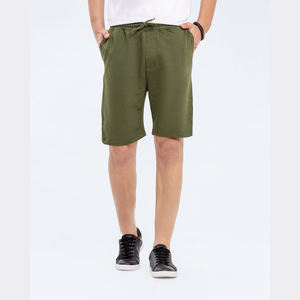 Pantalones Cortos de Hombre de Alta Calidad, 100% Algodón, Cintura Elástica con Cordón, Personalizables, Color Sólido, Largo hasta la Rodilla, Transpirables, de Secado Rápido, Estilo Urbano - Product Image 1