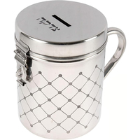 Nouvelle boîte de don ronde en acier inoxydable martelé Vintage boîte de charité en gros accessoires de mosquée boîte à monnaie à un prix abordable