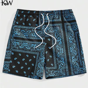 Fashion Bandana Swim <b>Shorts</b> for <b>Men</b> Quick Dry Beach Trunks Summer Holiday Wear <b>Lightweight</b> Stylish Design 2025 - Product Image 5