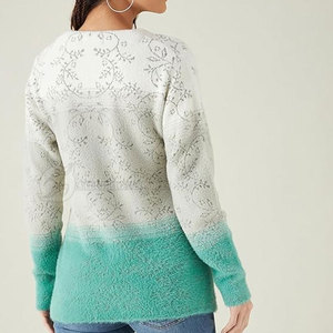 Bán Buôn Của Phụ Nữ Dài Tay Áo Đan Áo Len Mở Phía Trước Cardigan Nút Lỏng Áo Khoác Mùa Đông Áo Len - Product Image 5