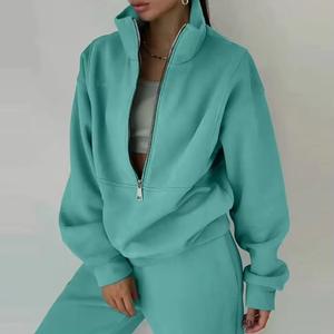 Conjuntos Deportivos de Dos Piezas para Mujer, Invierno, Color Sólido, Personalizados al por Mayor, Chándales para Correr, Secado Rápido, Ligeros, Ropa de Entrenamiento - Product Image 2