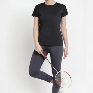 2025 mejor alta calidad barato personalizado sin cuello Slim Fit mujer 100% algodón camiseta Hip Hop verano secado rápido - Product Image 2