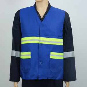 Ropa DE SEGURIDAD reflectante negra de alta visibilidad, chaleco de seguridad reflectante personalizado de alta visibilidad con bolsillos - Product Image 5