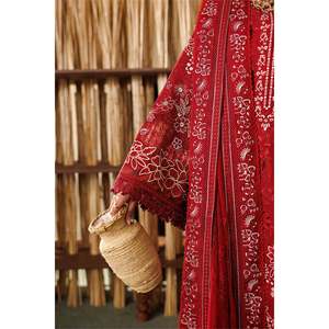Ensemble de costume 3 pièces pour femme Lawn EL26-D05 non cousu 100% coton - Product Image 6