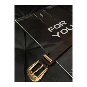Bridge Buckle End Set Women's <b>Trouser</b> <b>Belt</b>, Jacket <b>Belt</b>, Dress <b>Belt</b>, Shirt <b>Belt</b> - Coffee - Product Image 2