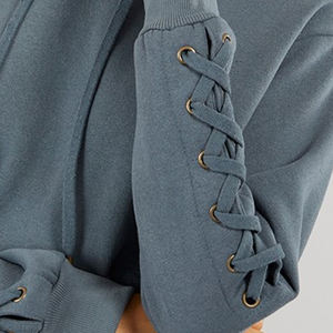 Superventas diseño personalizado algodón hecho de secado rápido de manga larga mujeres pulóver chándal Venta caliente pulóver chándal - Product Image 6