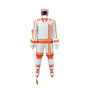 Ensemble d'uniformes de hockey sur glace de haute qualité, personnalisé, réversible, double face, respirant, 100% polyester, équipement de hockey universitaire pour - Product Image 4