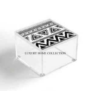 Caja de dulces con base acrílica de metal con estilo moderno, embalaje decorativo terminado para dulces, chocolates, frutas secas, ocasiones especiales - Product Image 3