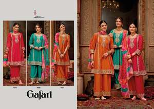 Elegante traje Palazzo de fiesta con aspecto de diseñador adornado Kurti y Palazzo de fabricante y proveedor indio - Product Image 5