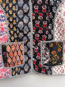 เสื้อโค้ทผ้าปะต่อสำหรับผู้หญิงสไตล์โบฮีเมียนเสื้อโค้ทลำลองแบบปะต่อสำหรับผู้หญิงอินเดียใส่ได้ทุกฤดู - Product Image 3