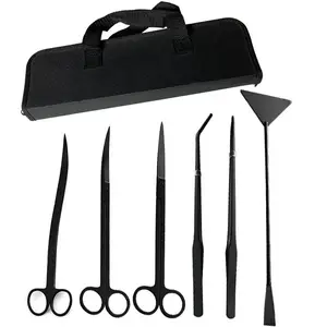Cleaning Aquarium Tools Kit Set Fish Tank Long Stainless Steel Tweezers Scissor Spatula Equipment CE Certified ISO Approved