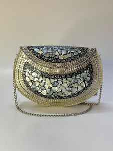 VLemon Unique <b>Yellow</b> Lemon Glass Beaded Clutch <b>Purse</b> with Customized Color for Summer Vacation and Assortments by MS Handicraft - Product Image 4