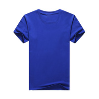 T-shirt promotionnel personnalisé OEM en coton peigné 200g, col rond, manches courtes, anti-boulochage, respirant, séchage rapide, écologique