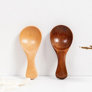 Plat de service en bois écologique de haute qualité, 2 pièces, avec cuillère, fabriqué en Inde par New Design Solid Cutlery Flatware - Product Image 1