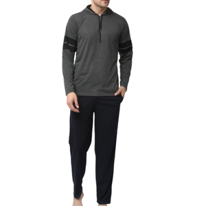 Pyjamas en coton doux fabricant OEM ensemble de vêtements de nuit confortables et respirants pour hommes acheteurs en gros - Product Image 2