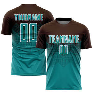 Camisetas de Fútbol Personalizadas 100% Poliéster de Secado Rápido y Transpirables con Impresión por Sublimación, Nombres de Equipos Personalizados, Unisex para Adultos, Servicio OEM - Product Image 4