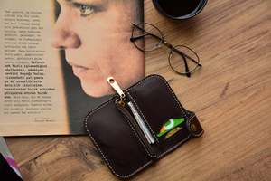 Offre Spéciale femmes en cuir Long portefeuille gland perle décoration antivol caractéristiques à la main décontracté extérieur marque portefeuille LWM-0333 - Product Image 3