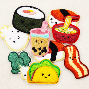 Venta caliente logotipo personalizado Chenille parches oso diseño sudadera a granel hierro en sudaderas con capucha estilo en Pakistán para ropa tela de sarga - Product Image 6