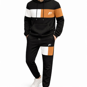 Conjunto Deportivo de Felpa para Hombre, Sudadera con Capucha y Pantalones Jogger, Corte Regular, Personalizable, Venta al Por Mayor, Ropa Deportiva Informal B2B - Product Image 2