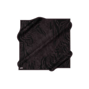 Vintage Designer Silk Scarf with Leopard and Dot Pattern - Product Image 1