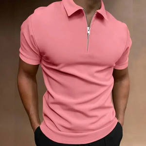 Polo clásico de manga corta para hombre, camisa de polo con botones para golf al aire libre, informal, básico, con botones en la parte delantera, verano, estampado de lona de ajuste Regular - Product Image 5